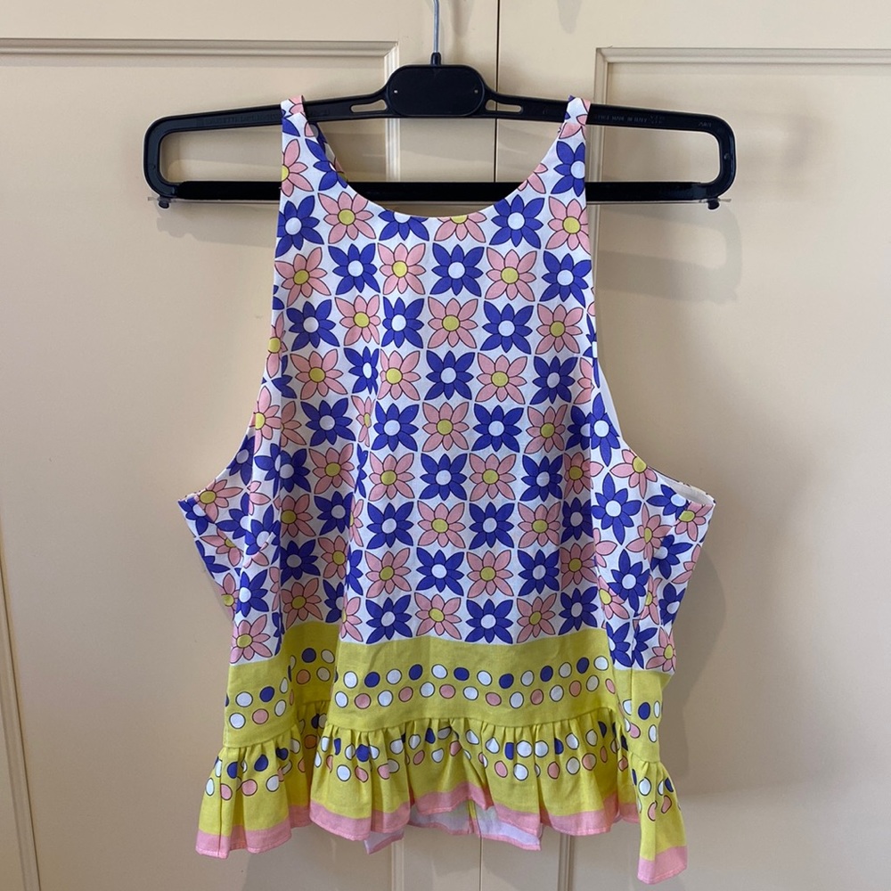NWT Nicole Miller Floral Top